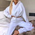 Winter Tracksuit Women Two Piece Set