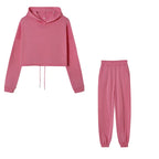 Winter Tracksuit Women Two Piece Set