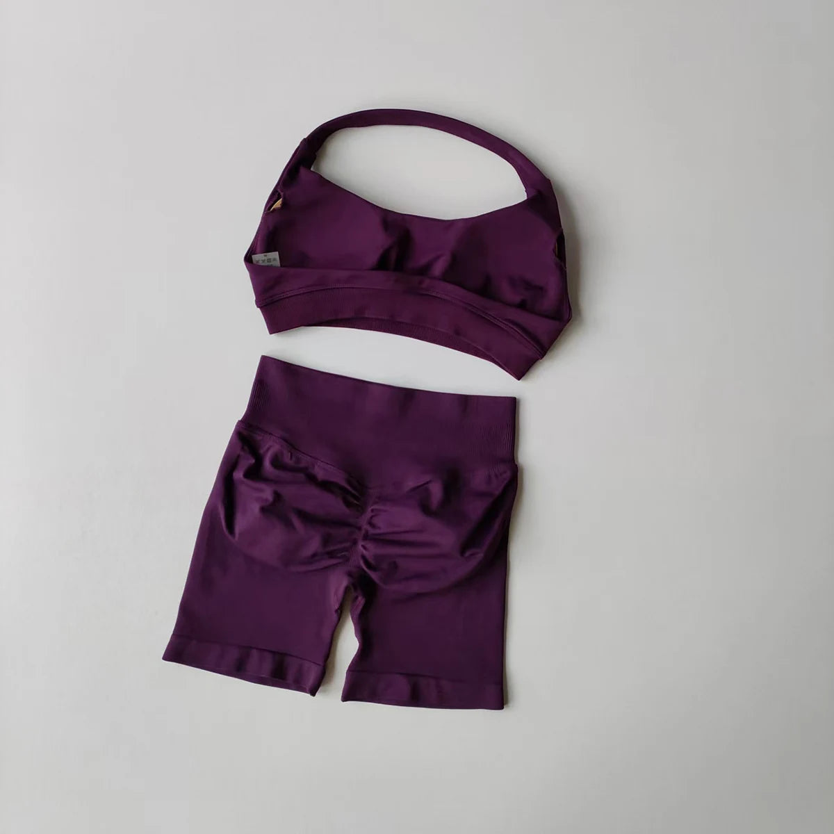 Women's 2-Piece Activewear Set (Halter Bra + Shorts)